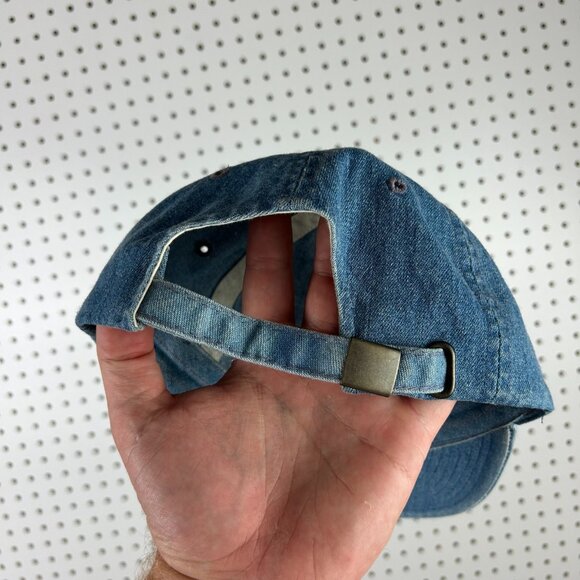 Orlando‎ Magic NBA Hat Strap Back Denim Blue Jean 90s Vintage Penny Hardaway Y2K - Picture 4 of 6
